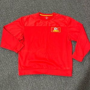 EUC Kansas City Chiefs Thermal Pullover Crewneck Sweatshirt XL